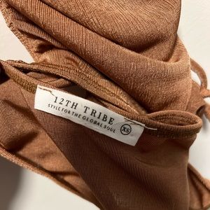 12th Tribe Carmel Bronze Bodysuit Size XS